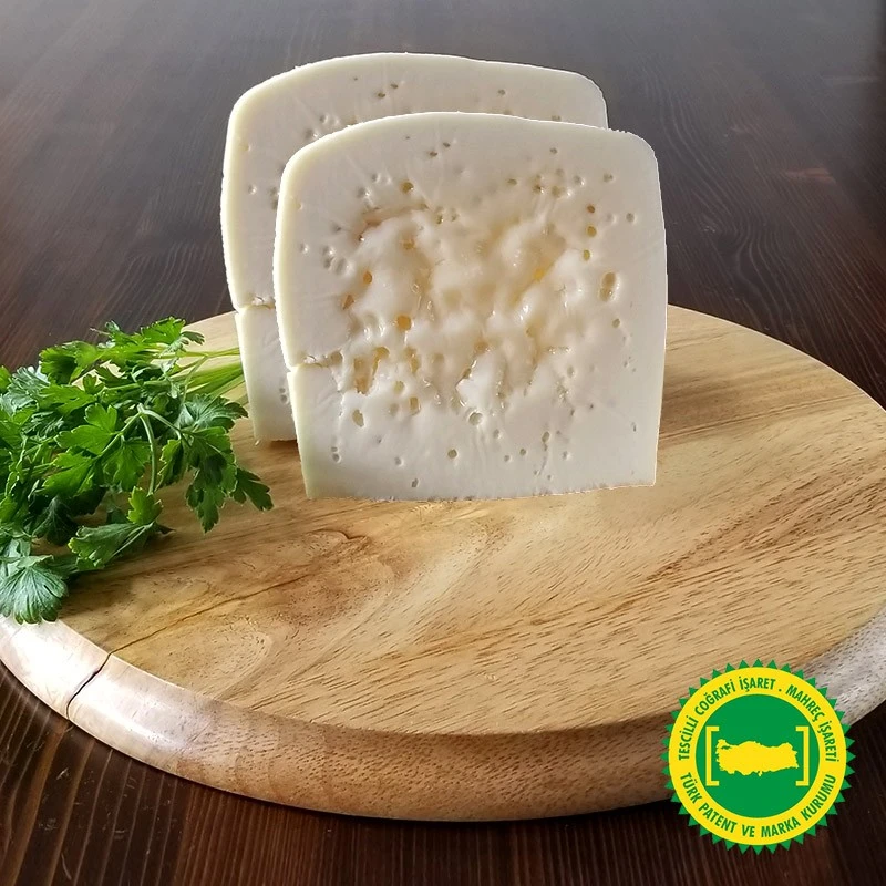 Manyas Kelle Peyniri, a cheese from Balıkesir (Manyas), Turkey
