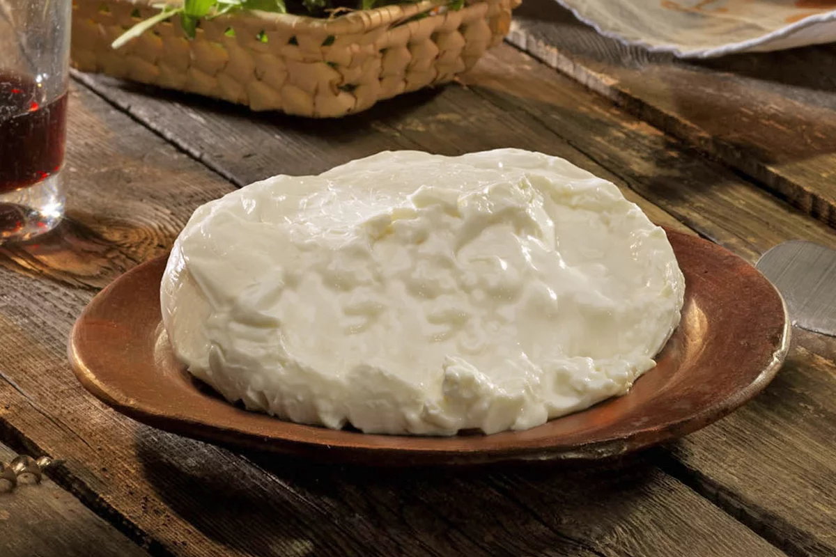 Squacquerone di Romagna, a cheese from Emilia-Romagna, Italy
