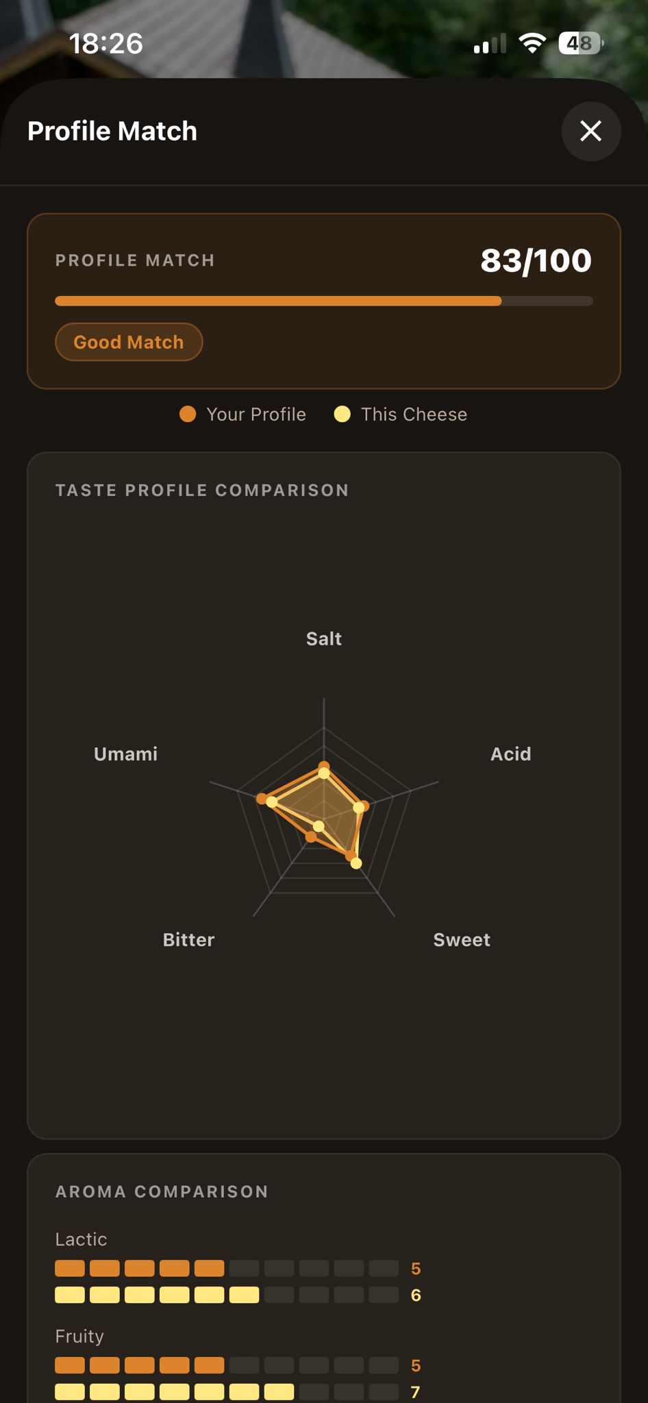 Cheesepedia English app screen 4