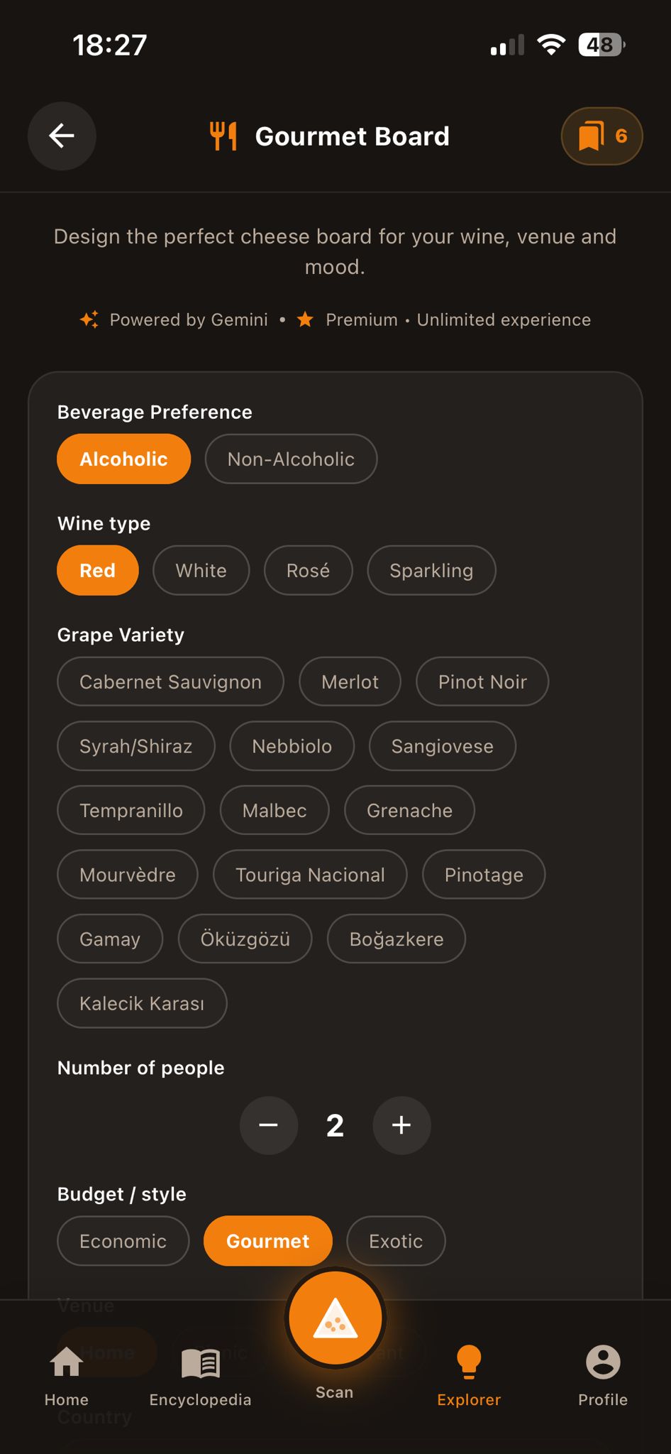 Cheesepedia English app screen 6
