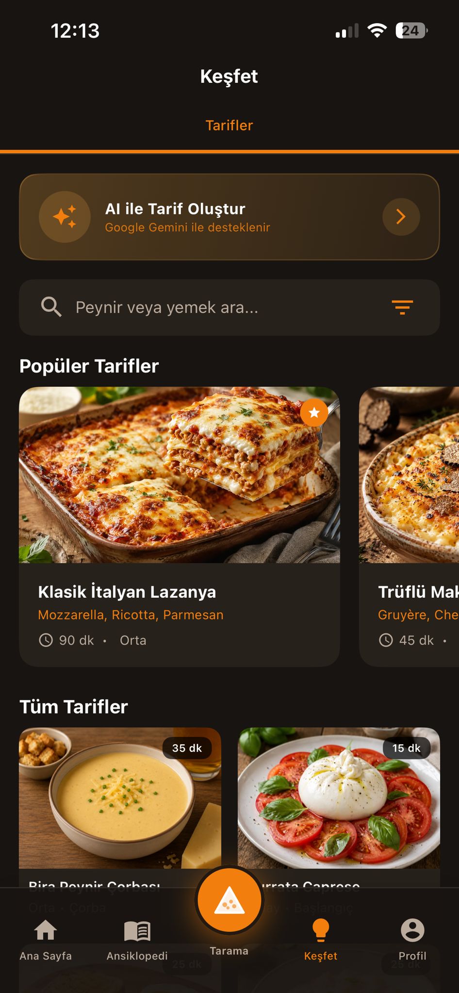 Cheesepedia Türkçe uygulama ekranı 5